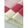 Sweet style color blocked versatile knitted sweater for women